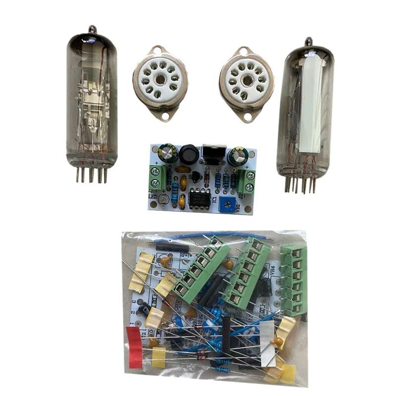 

6E2 Tube Indicator Driver Board DIY Kit DC12V Dual Channel Stereo Level Indicator Amplifier Audio Fluorescent