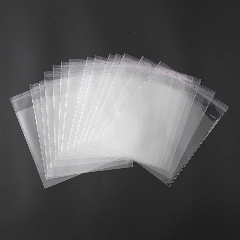 100pcs Multiple Size Clear Self-adhesive Cellophane Bag Self Sealing Small Plastic Bags For Candy Packing Resealable Bag