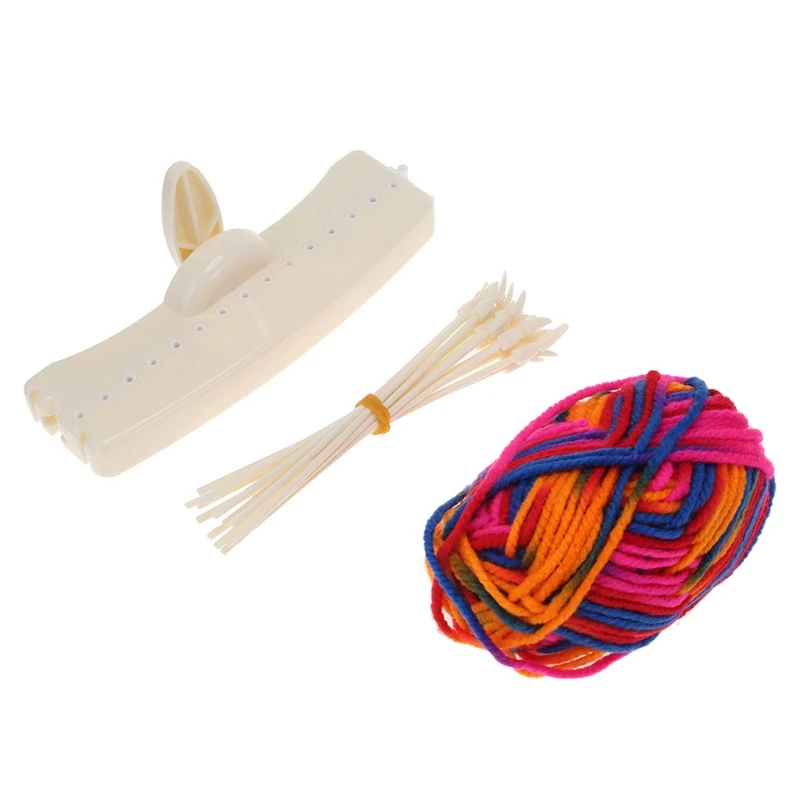 

Scarf Knitting Machine Manual Scarves Weaving Loom Needles DIY Craft Wool Yarn Woven Knit Sewing Tool Children Educational Toys