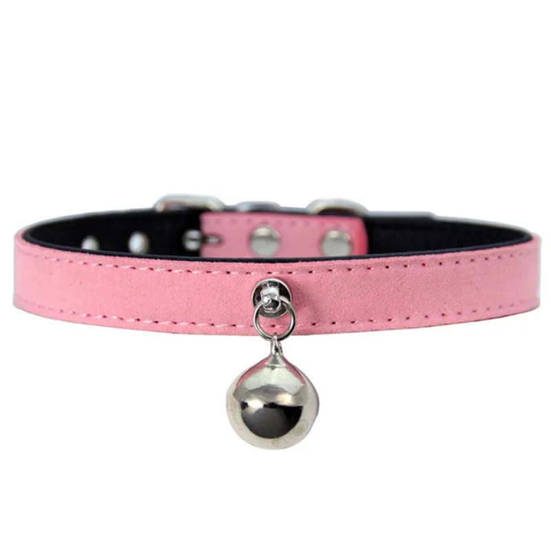Новый персонализированный ошейник для кошек с колокольчиком Регулируемая кожа