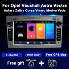 Автомагнитола 2Din на Android 10 для Opel Astra H G J Vectra Antara Zafira Corsa Vivaro Meriva Veda, мультимедийный плеер с GPS, 2Din, без DVD