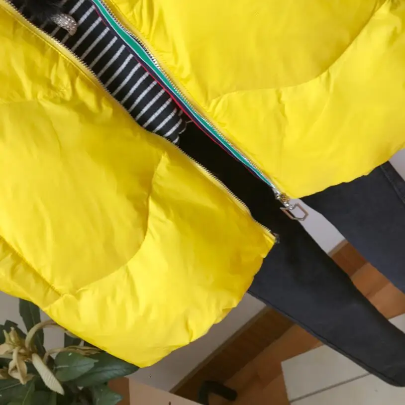 2019 светильник белый утиный пух женский короткий пуховик свободный тонкий