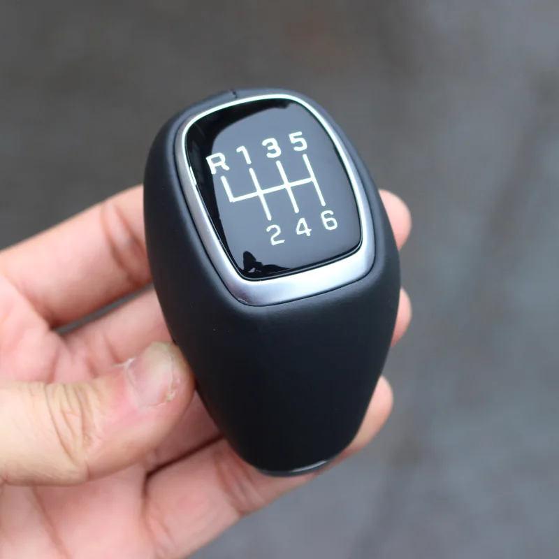 Ручка переключения передач из натуральной кожи 6-скоростная ручка для Hyundai Elantra AD