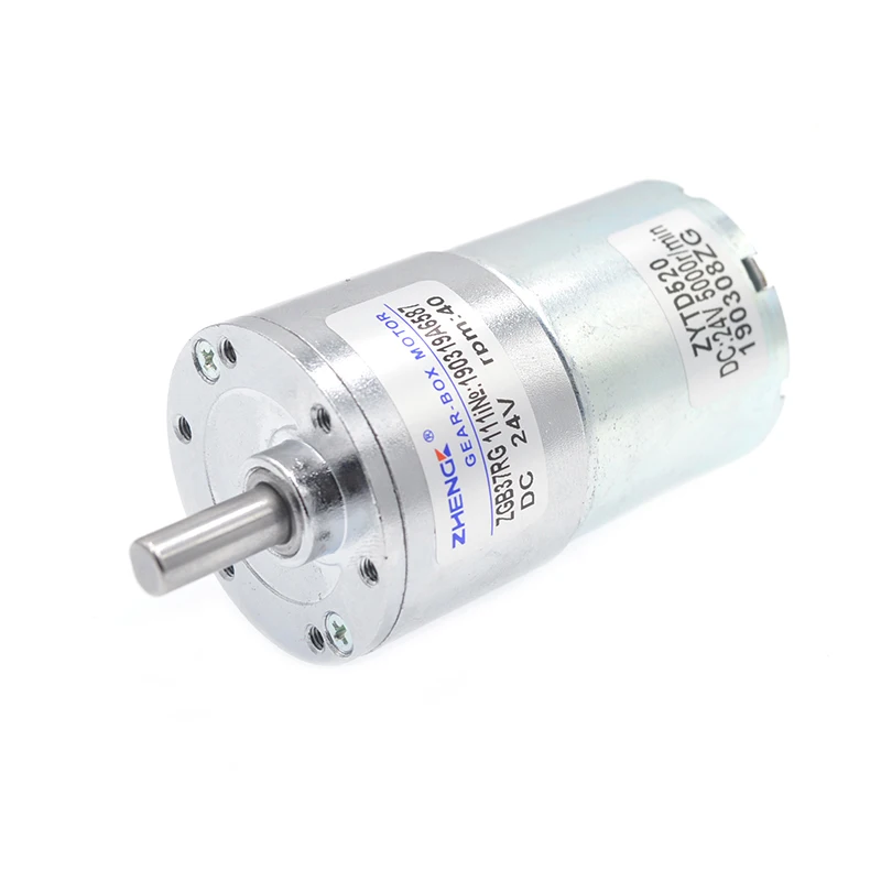 1pcs ZGB37RG Gear Motor DC 12V/24V with GearBox Gearwheel Eccentric Shaft Micro DC Reducer 520 Motor support CW&CCW 2RPM-1000RPM