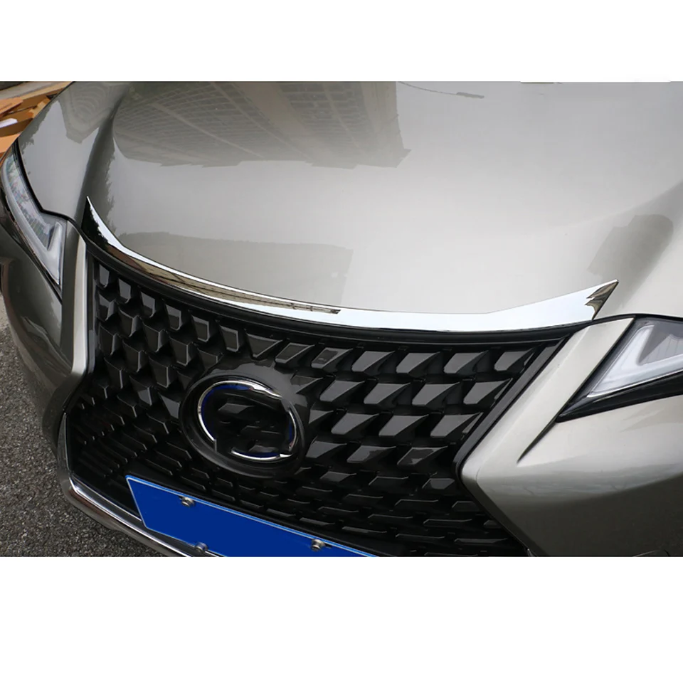 ABS Хромированная передняя решетка бампер капот крышка двигателя отделка