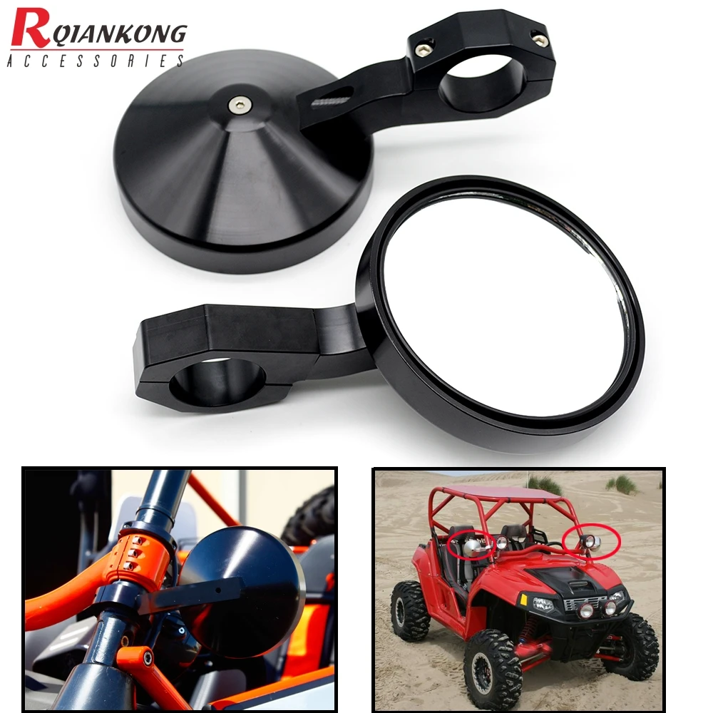 

Боковые зеркала заднего вида для мотоцикла, зеркало для Кафе Racer для Polaris Ranger и RZR 4and XP 4 P Yamaha Scooter Moto