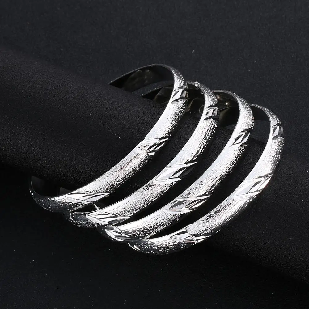 

4 шт. Мода изысканный Дубай Серебристые Браслеты Ювелирные наборы для эфиопских браслеты шарма ювелирных изделий