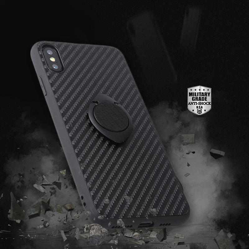 Кожаный чехол для телефона IPhone 11 Pro Max Xr 6s 6 S 7 8 Plus X Xs Max samsung A50 A70 S10 Plus Мягкий чехол с кольцом-держателем Etui