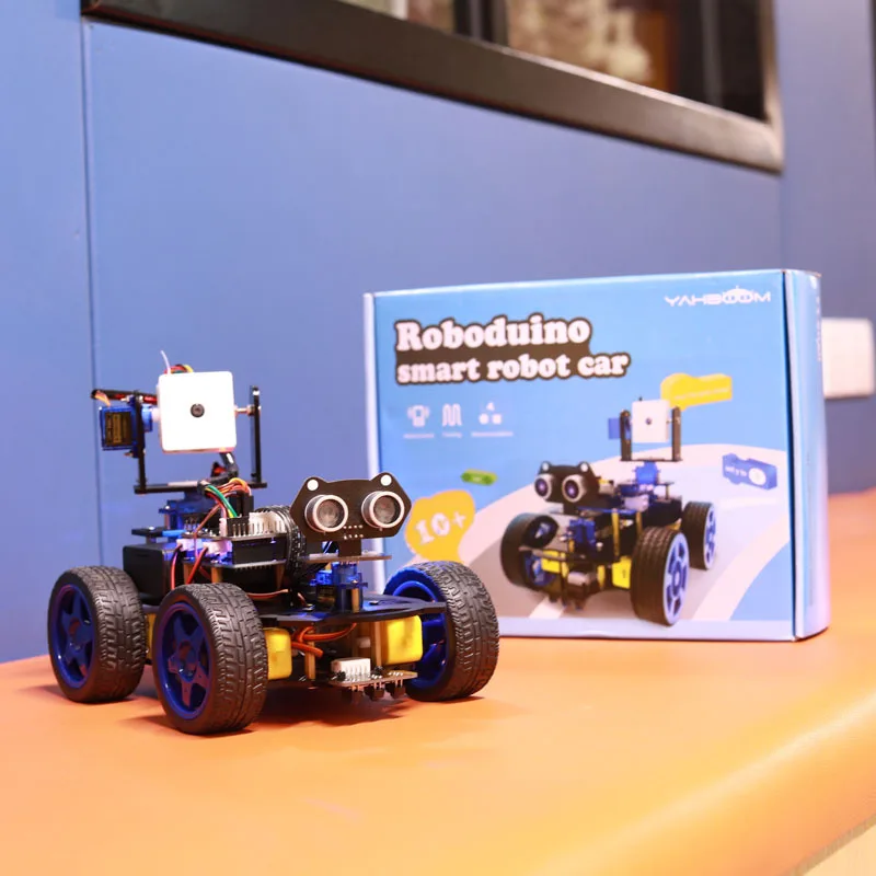 Умный автомобильный комплект совместимый с Arduino четырехколесный привод камера