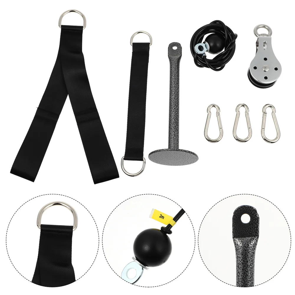 

1 Set Tricep Pulling Rope Down Cable Machine Attachment Pulley System