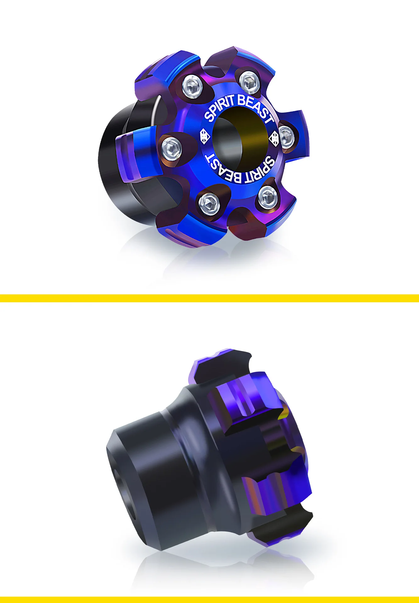 

Motorcycle Modification Decoration Before Shock-absorbing Fork Cup Personality Decoration Burning Titanium Beast Anti-fall