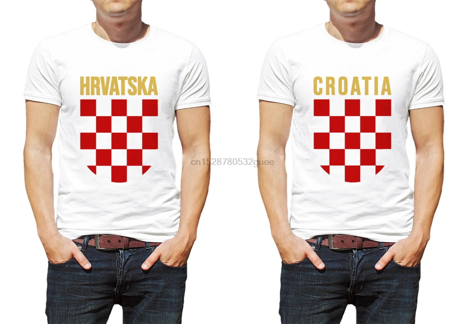 Hrvatska Хорватия-футболка S - XL YUGO тянущаяся вариабельная 100% хлопок абсолютно новые