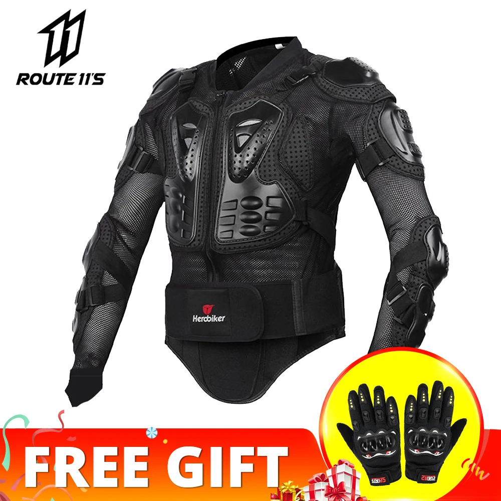 

Куртка мотоциклетная HEROBIKER для мужчин и женщин, бронированная защита для мотокросса, гонок