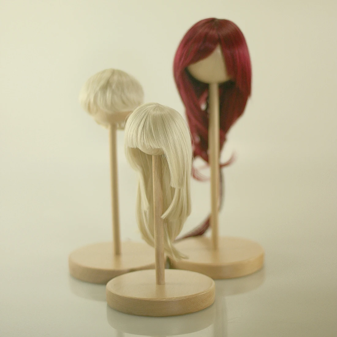 Деревянный Стенд Подставка для парика 1/8 BJD кукла тренировка мозга игрушка детей
