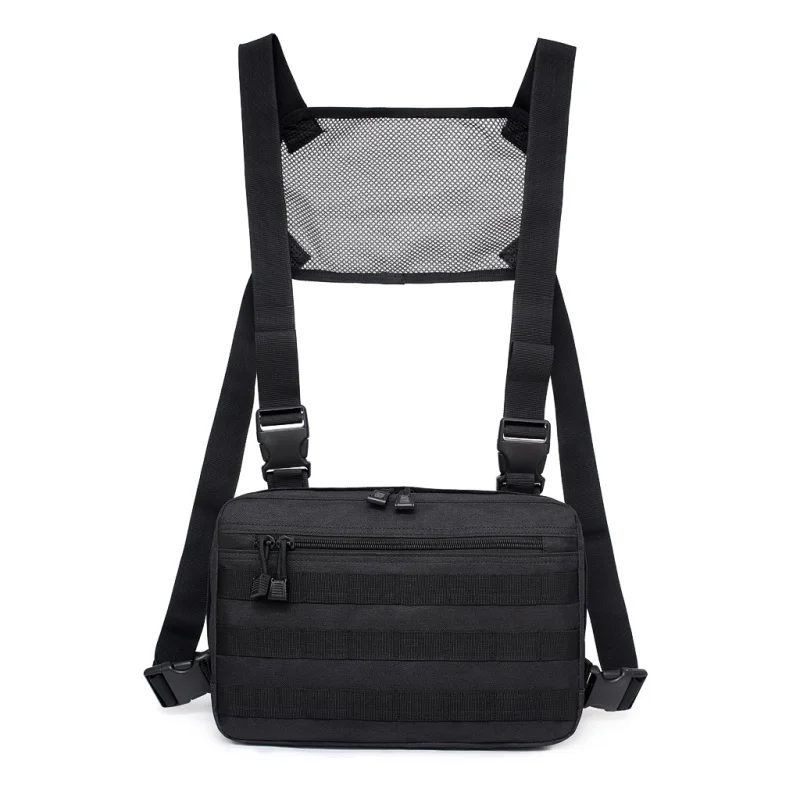 

Chest Bag Adjustable Tactical Chest Rig Hip Hop Streetwear Functional Shoulder Bag Waist Packs EDC Molle Vest Pouch