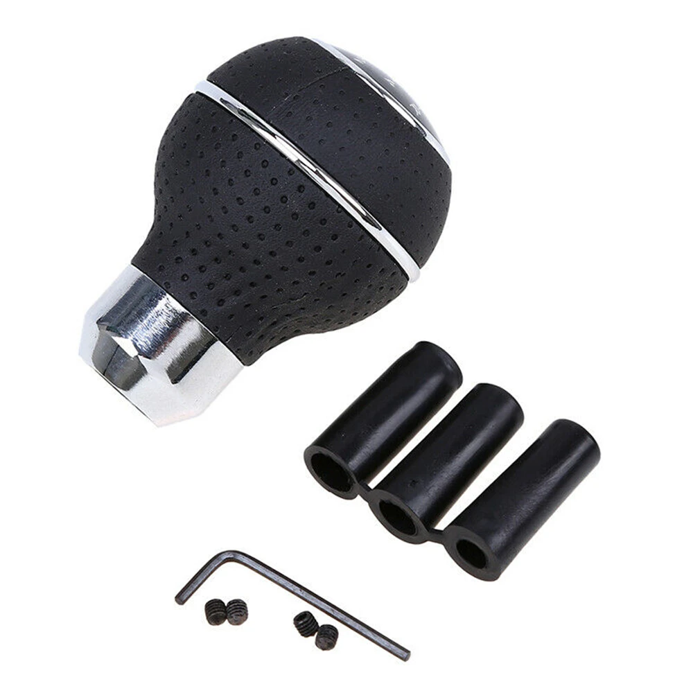 5 Скорость Кожаный Автомобильный брелок ручной Шестерни рукоятка рычага