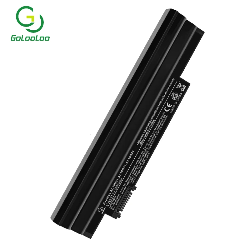 Аккумулятор Golooloo для ноутбуков Acer 6 ячеек AK.003BT 071 AK.006BT 074 AL10A31 AL10B31 AL10G31 BT.00303.022
