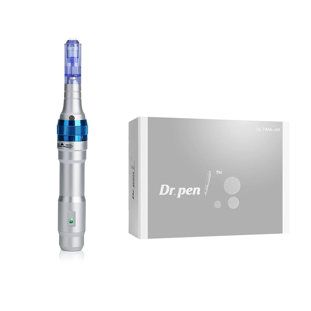Dr Pen A6 Professional Dermapen Electric Stamp Design Microneedling Pen For Mesotherapy Skincare BB Glow Microshading Makeup