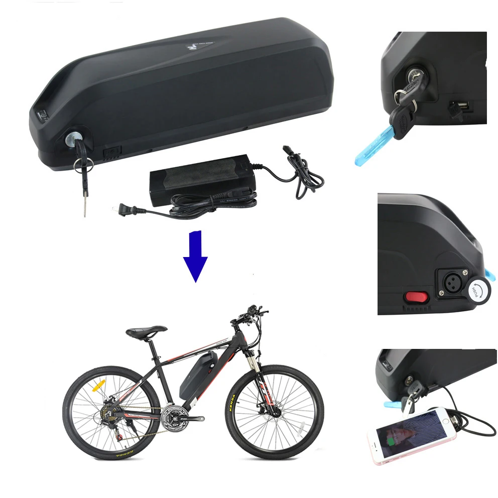 Аккумулятор Ebike литий-ионный аккумулятор 52 в 14 а/ч 17 5 cells1000W 1500 Вт электрический