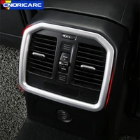car rear armrest box air conditioning outlet frame decoration cover trim for porsche macan 2014 2017 interior vent accessories
