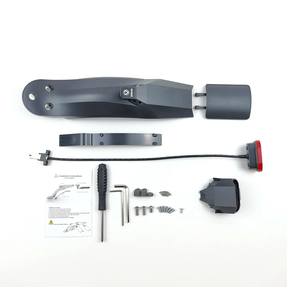 Electric Scooter Fenders Rear Mudguard Kit Tire Mud Guard Fender Silicone Plug Set for Xiaomi M365/Pro Electric Scooter Tail