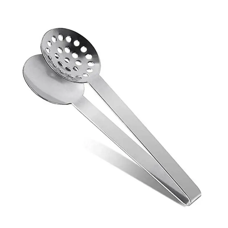 

Reusable steel tea clip lemon kitchen gadget steel multifunctional tea ice clip cube net clip sugar tea C9A0