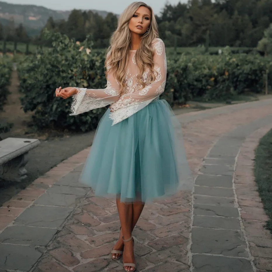 Короткие коктейльные платья 2019 с длинным рукавом арабские вечерние из двух