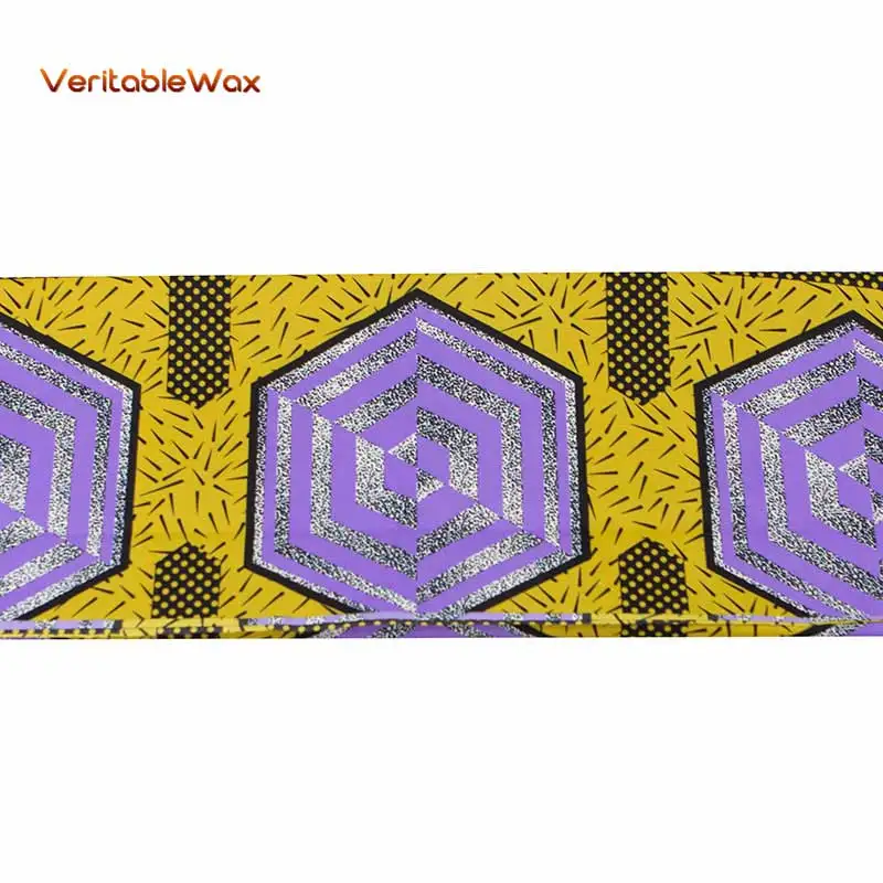 VeritableWax Анкара полиэстер украшениями в виде звёздочек Материал: фиолетовый ромба