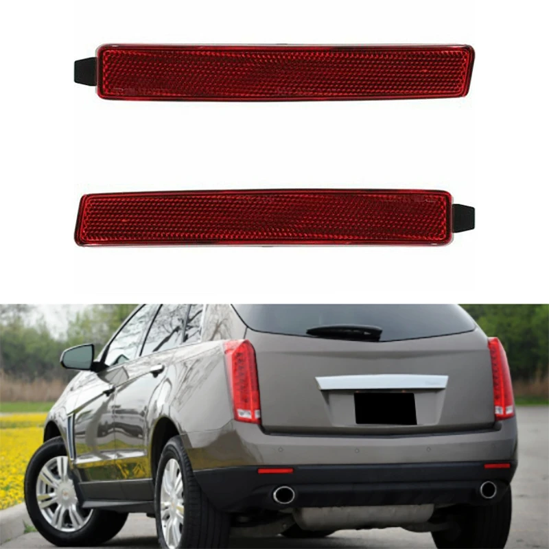 

Car Red Rear Bumper Light Reflector Tail Lamp Warning Light Reflector Fog Lamp for Cadillac SRX Chevrolet GMC