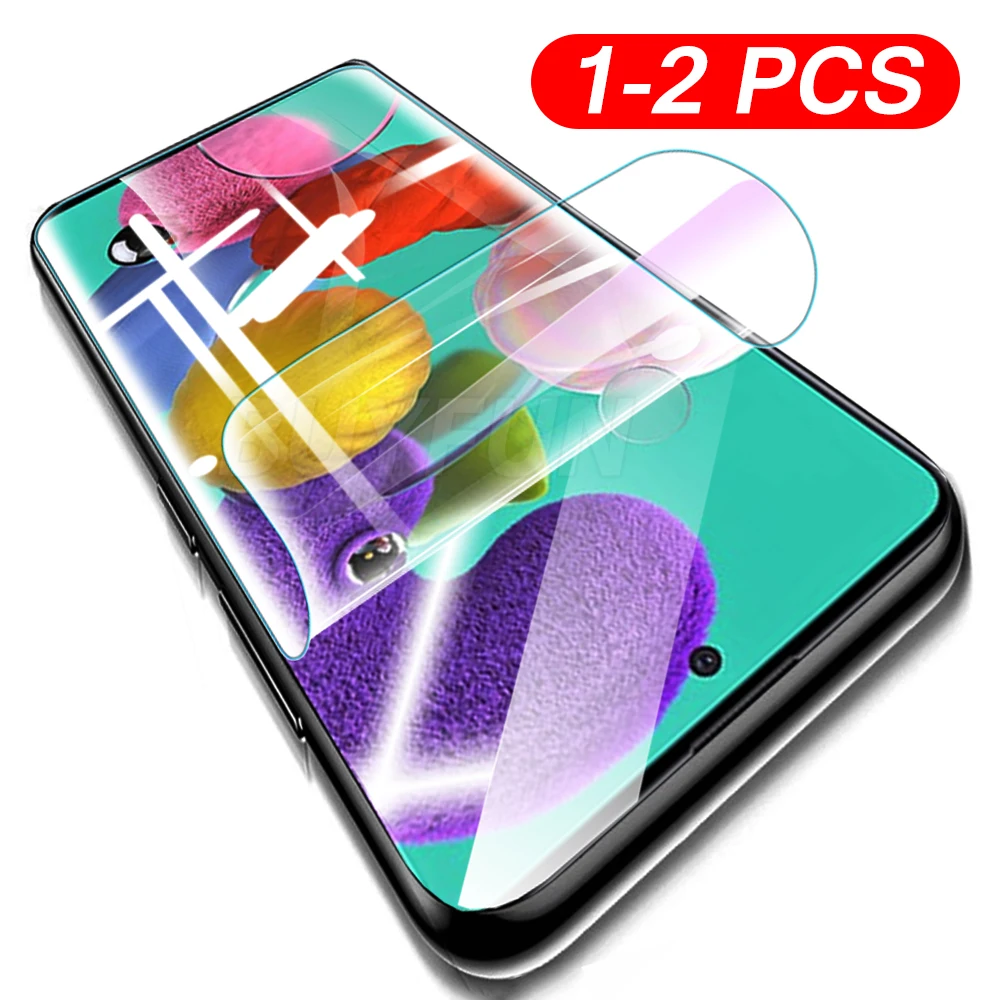 1/2 шт. Гидрогелевая пленка для Samsung A51 Защита экрана Galaxy 5G 4G A41 A31 A21 A11 A01 s мягкая не