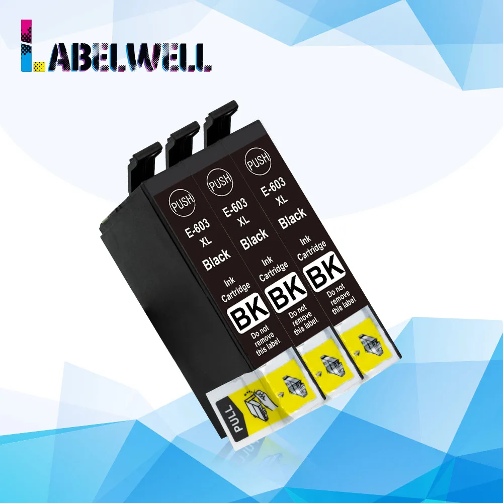 Labelwell BK 603 XL 603XL Европы чернильный картридж для замены Epson WF-2810 WF-2830 WF-2850 XP-2100 XP-2105
