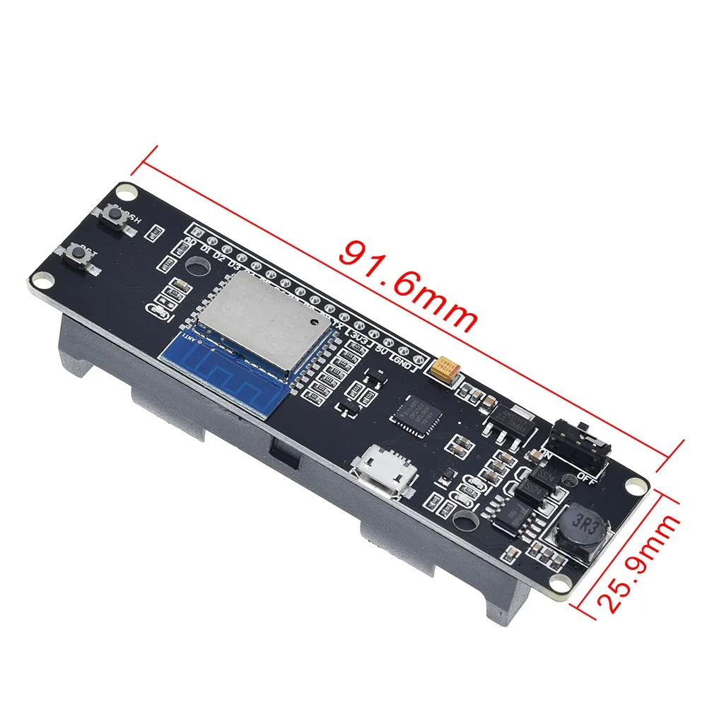 Завеса 1 шт WeMos D1 ESP Wroom 02 ESP8266 Nodemcu Wi Fi модуль с 18650 Батарея зарядки|Интегральные