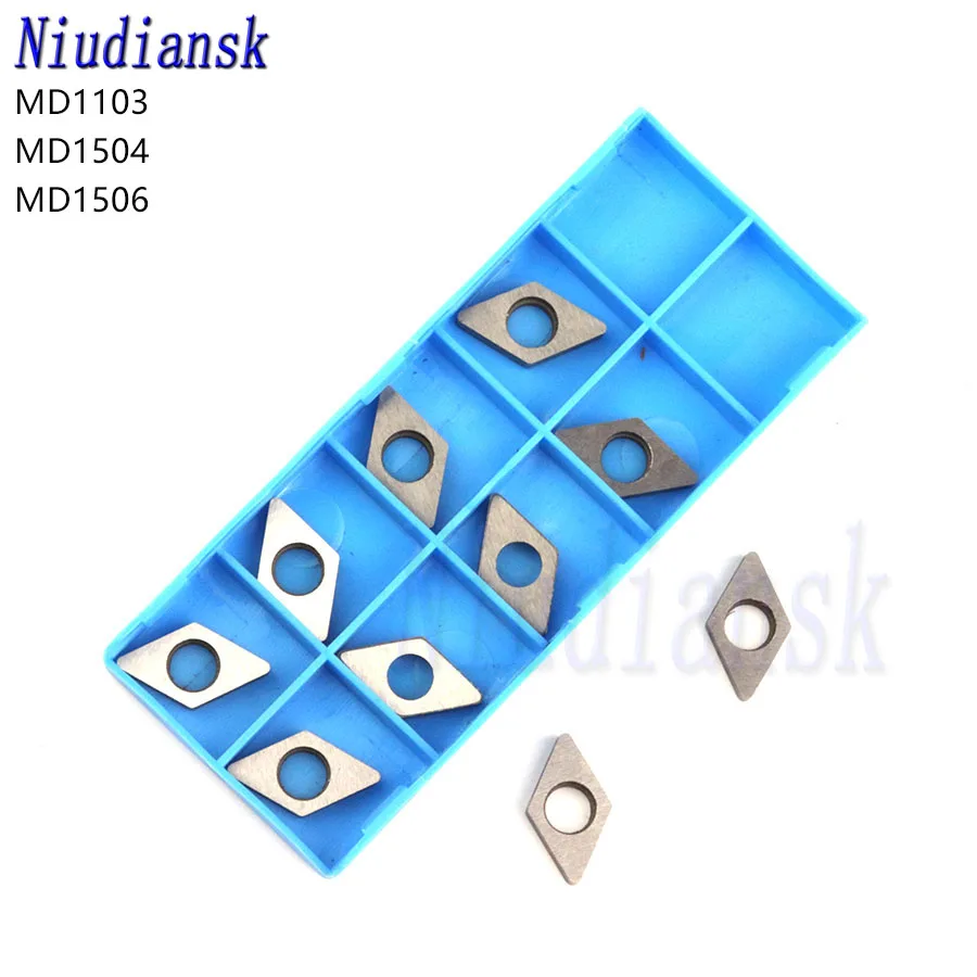 

10pcs MD1103 MD1504 MD1506 High Quality Carbide Shims CNC Lathe Turning Tool Holder Accessories Gasket D-Type Rhombus Knife Pad