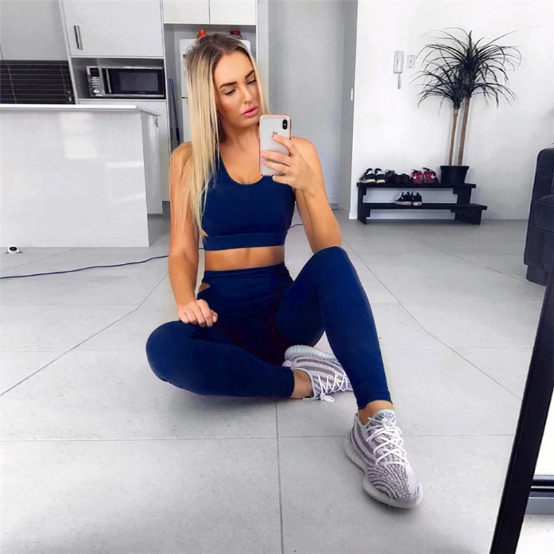 

Raibaallu women's printed sports yoga sweat suit sexy fitness pants tip-top hip gather body slimming fitness running pants