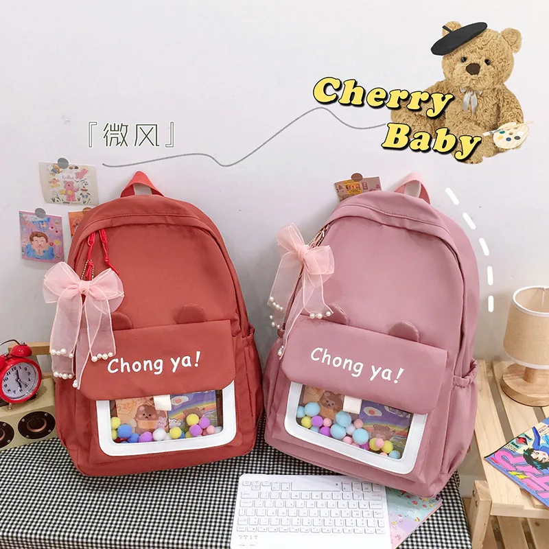 

Schoolbag For Girls Junior High School Girls High capacity Grade 5 and 6 Backpack 2021 New Primary school backpack
