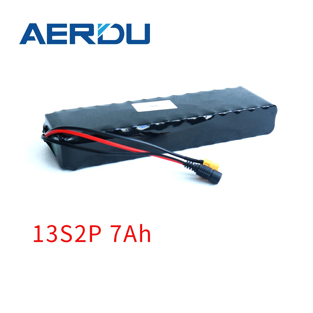 Литий-ионный аккумулятор AERDU 48 В 13S2P 7 Ач 500 Вт 18650 для электрического велосипеда