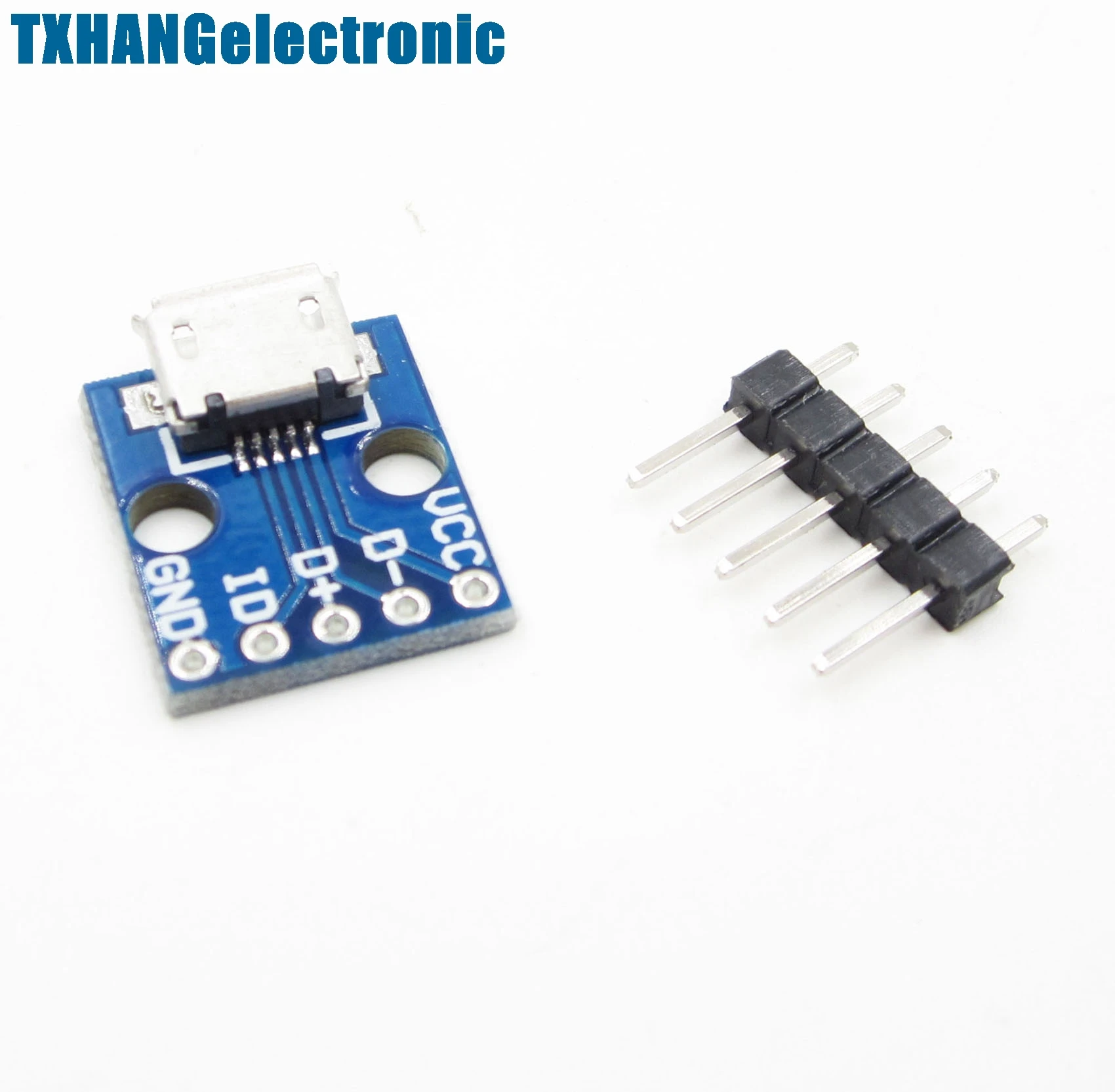 

2pcs Female MICRO USB to DIP 5-Pin Pinboard 2.54mm micro USB type diy electronics