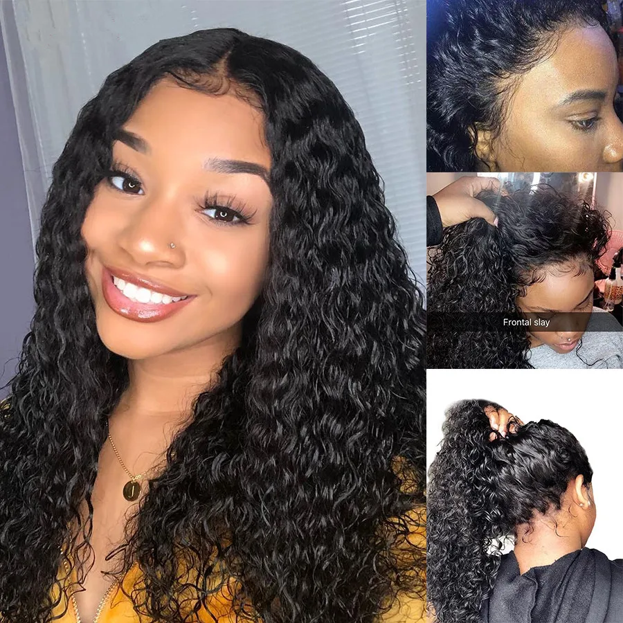 

Deep Wave Wig 13x6 Lace Front Wig For Women Indian Long Size Lace Frontal Wig WOWQUEEN Remy Hair Lace Front Human Hair Wigs
