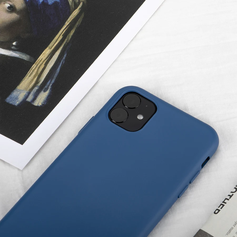 QMXD, жидкий силиконовый чехол для iPhone 11 Pro Max XS XR X 6 7 8, мягкий чехол для iPhone X, мягкая задняя крышка для сотового телефона
