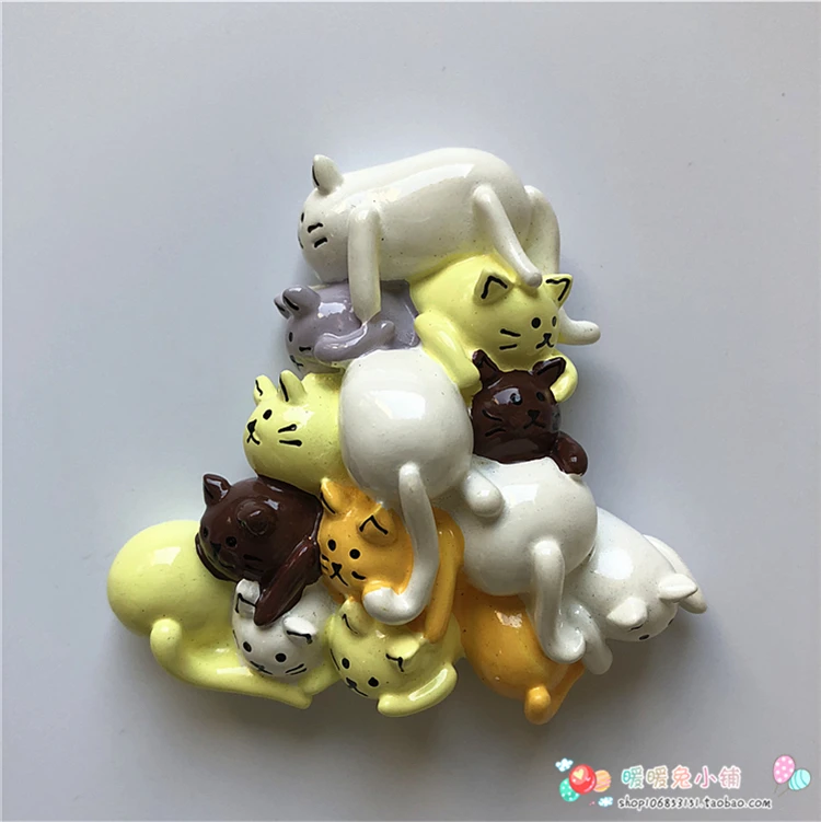 Мультяшная кукла сокровище коробка для писем кошка резина магнит на холодильник