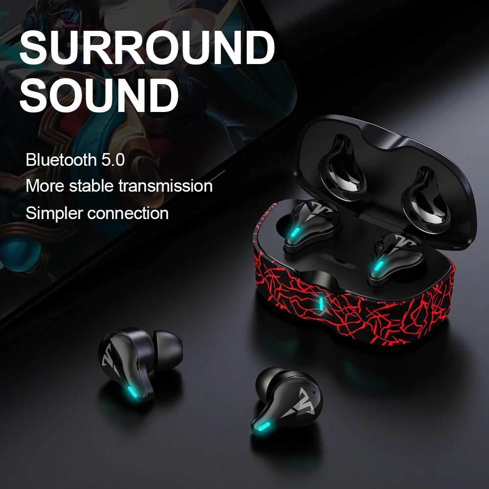 

Игровые наушники KINGSTAR, TWS наушники с низкой задержкой, Bluetooth наушники с микрофоном, бас, аудио позиционирование, PUBG беспроводная сенсорная HD ...