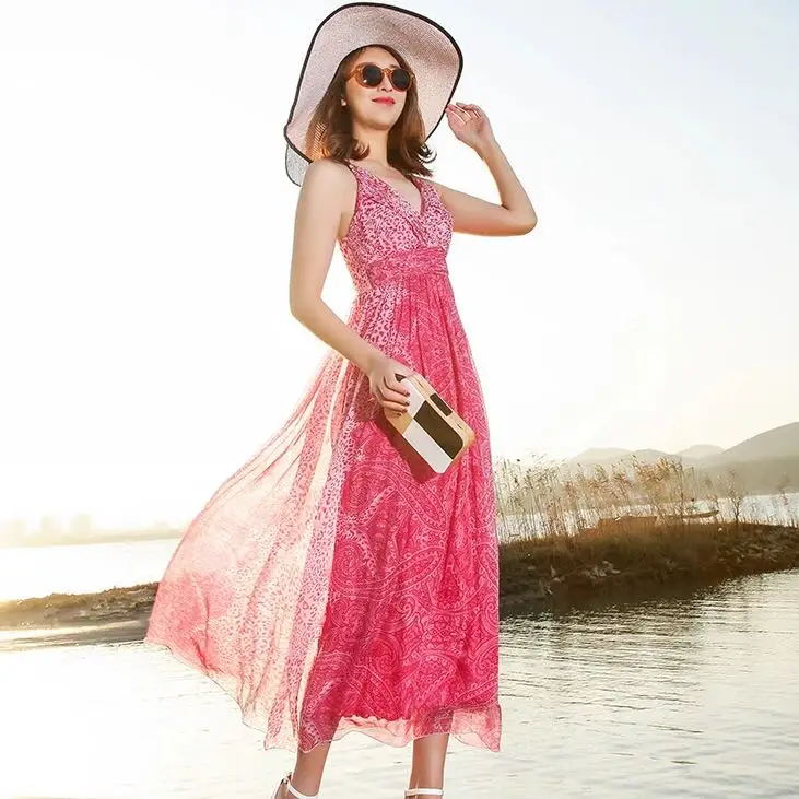 100% пикантные красные туфли с леопардовым принтом шелковое платье дамы