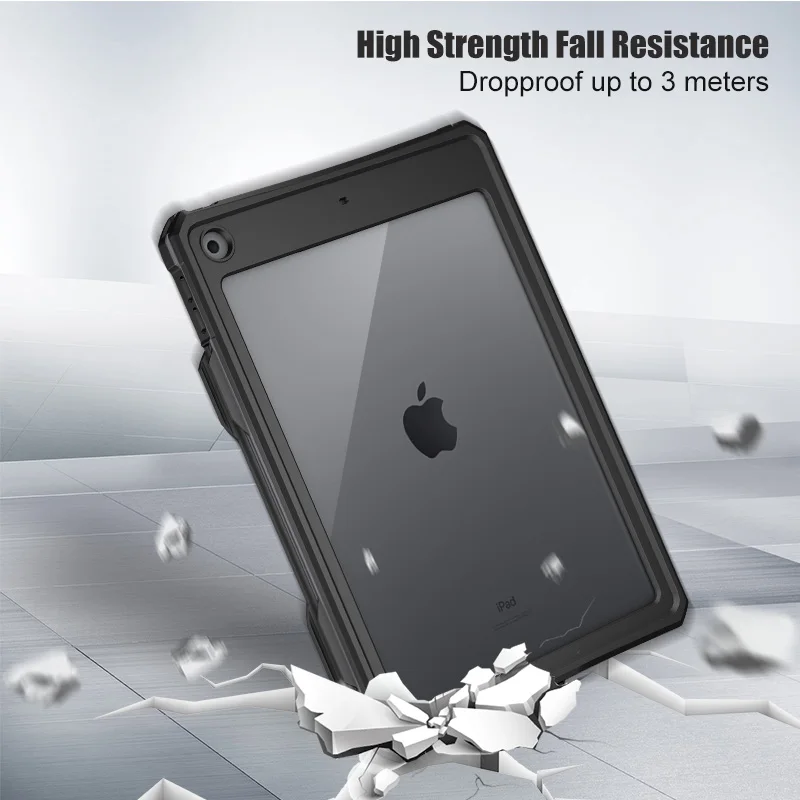 Водонепроницаемый чехол для iPad 7 10,2 модель ТПУ мягкий подводный чехол для iPad 10,2 чехол 360 градусов Водонепроницаемый Чехол