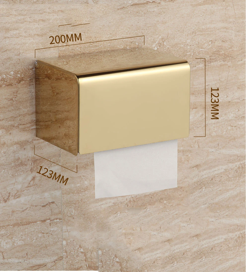 

Держатель для туалетной бумаги из нержавеющей стали, золотистый