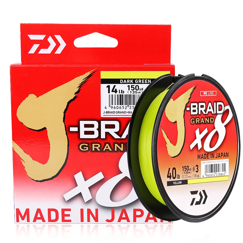 DAIWA оригинальная плетеная рыболовная леска J-BRAID GRAND PE 8 японская рыболовные снасти