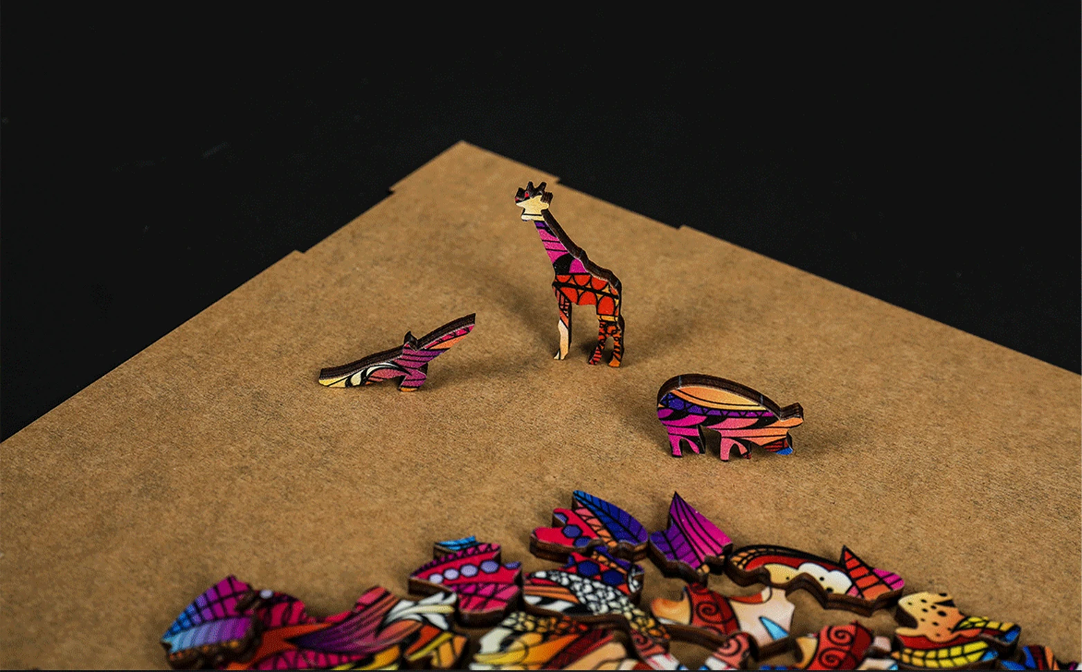 Уникальные деревянные головоломки с животными для взрослых и детей Подарочная