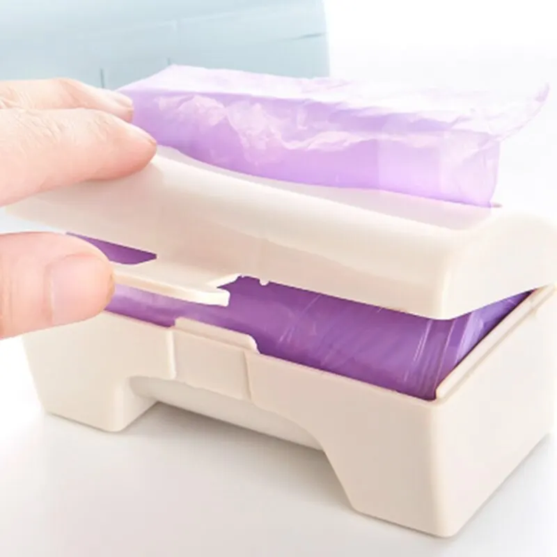 

For Plastic Wall-mounted Garbage Bag Storage Box Rubbish Bag Organizer Trash Bags Holder Waste Storage For Kitchen Bathroom