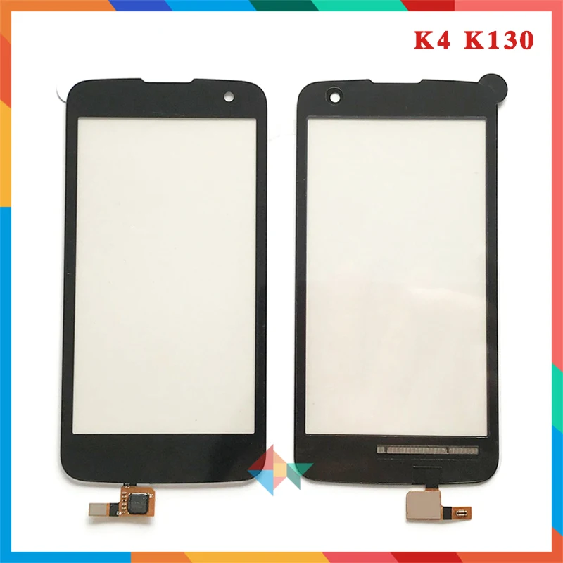 

10 шт./лот Высокое качество 4,5 "для LG K4 K120 K121 K130 K130E сенсорный экран дигитайзер Переднее стекло объектив сенсорная панель Бесплатная доставка