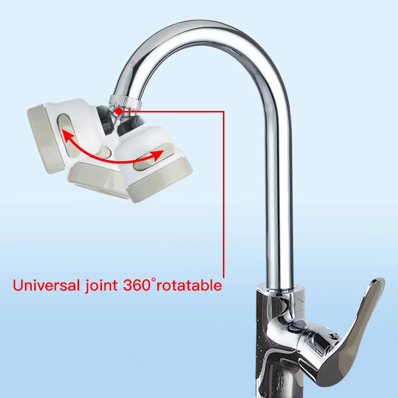 Белый аэратор для смесителя с 3 режимами гибкий водосберегающий