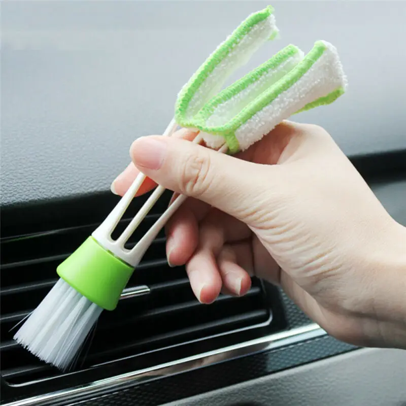 

0.78"~1.77" Car Detailing Brush Vehicle 13pcs Set Universal Boar Bristles Interior